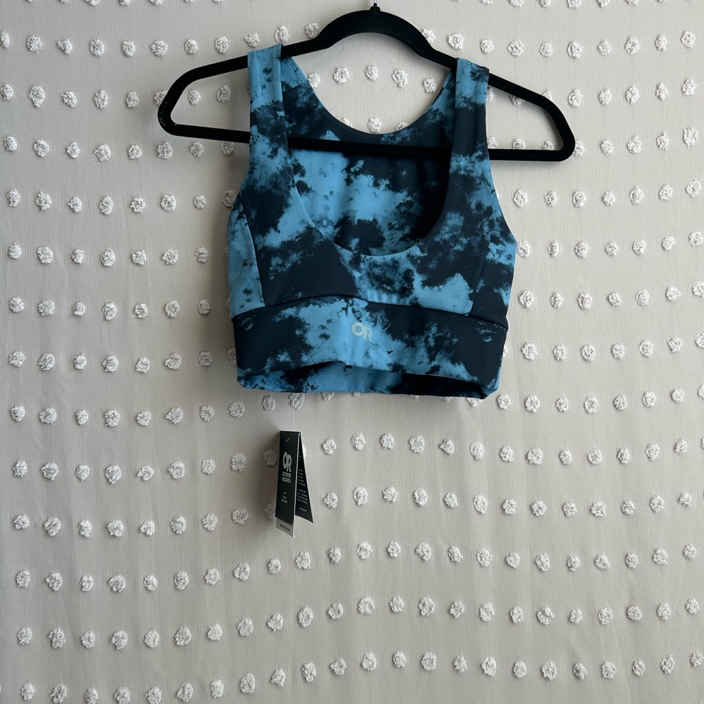NWT Outdoor Research Women’s Vantage Printed Crop Top Olympic Cloud Scape‎ Sz XS - Picture 2 of 4